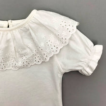 Load image into Gallery viewer, Sleeve Detail shot on our summer Tee for girls. Layering must have wardrobe staple. Toddler clothing and baby clothing exclusively at Bel Bambini Boutique.