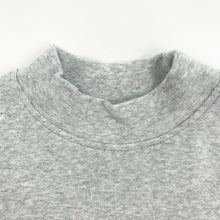 Load image into Gallery viewer, High collar sweater in grey marl for baby boys and toddlers age 0-24 months. So soft and comfortable whilst being warm and cosy too.