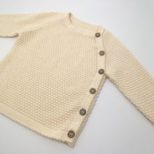Load image into Gallery viewer, Baby and toddler knitted lounge set, button fastenings down the front  left side make this super stylish lounge set for babies and toddlers. Long sleeves, warm and comfortable.