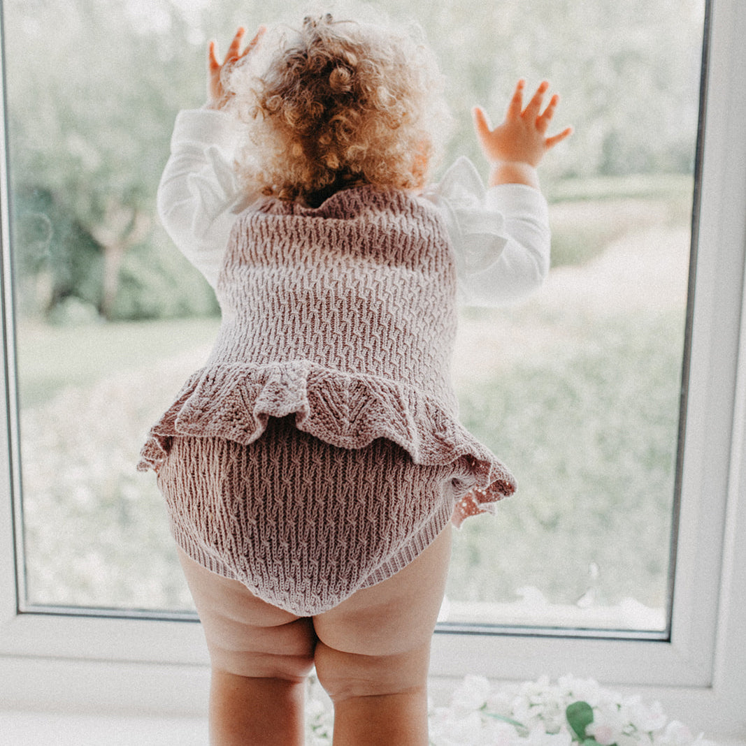 Knitting Pattern Baby Romper With Socks Knitted Baby Romper Set