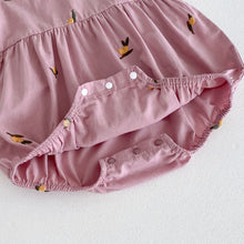 Load image into Gallery viewer, Popper fastenings to the crotch to allow for easy nappy changes.